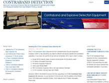 Tablet Screenshot of contraband-detection.com